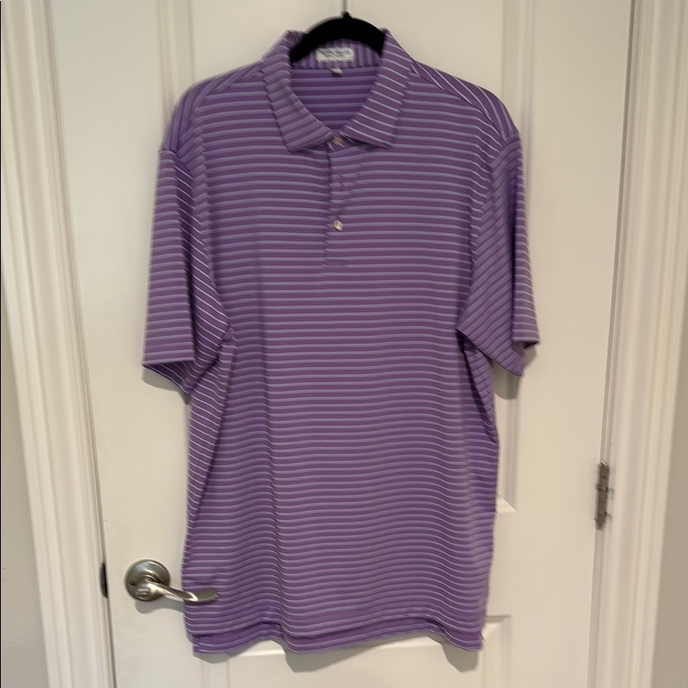 Peter Millar Purple Polo Shirt Lightweight Performance